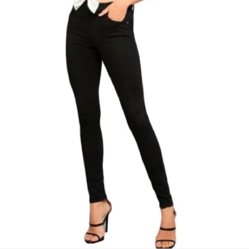 AGOLDE High Rise Filter Free‎ Skinny Jeans in Black Size 26